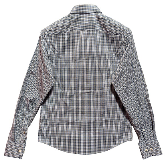 UNTUCKit Varick Plaid Slim Fit Button Down Shirt Mens Small‎ Blue Nylon Spandex - Picture 4 of 12